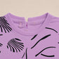 Girls Lavender Abstract Printed Co-Ord Set EG-162 - kids clothing by New Outfit Pakistan - image 3