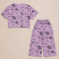 Girls Lavender Abstract Printed Co-Ord Set EG-162 - kids clothing by New Outfit Pakistan - image 2