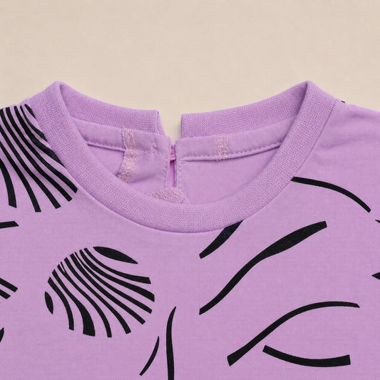 Girls Lavender Abstract Printed Co-Ord Set EG-162 - kids clothing by New Outfit Pakistan - image 3