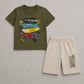 Kids Skateboard Graphic Summer Co-Ord Set EB-287 - kids clothing by New Outfit Pakistan - image 2