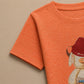 Boys Orange and blue Graphic Print Half Sleeves T-Shirt – Soft Jersey Fabric - kids clothing by New Outfit Pakistan - image 3