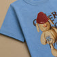 Boys Orange and blue Graphic Print Half Sleeves T-Shirt – Soft Jersey Fabric - kids clothing by New Outfit Pakistan - image 5