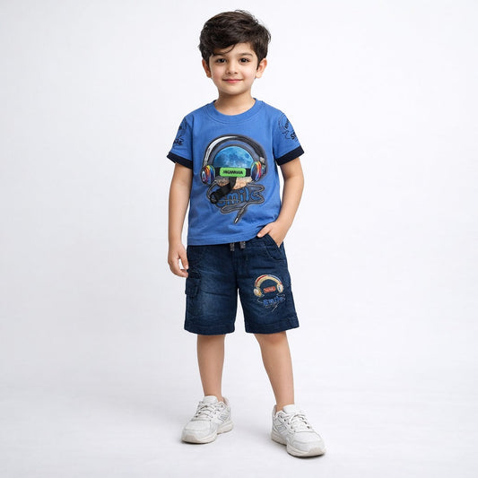 Boys Half Sleeve Suit - kids clothing by New Outfit Pakistan