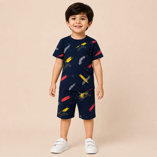 Kids Printed Summer Co-Ord Set - kids clothing by New Outfit Pakistan
