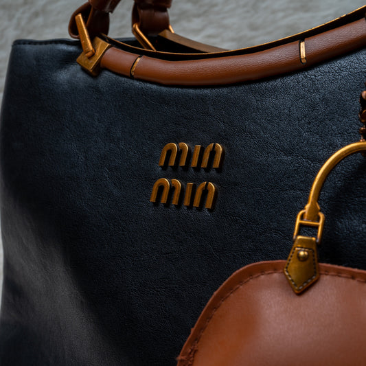 'Classic Everyday' Black & Brown Mini-Tote Handbag - kids clothing by New Outfit Pakistan - image 3