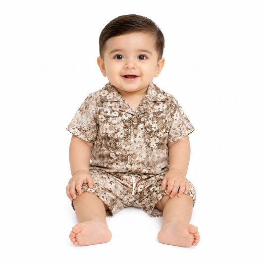Infant Boys Half Sleeve Suit (0104)