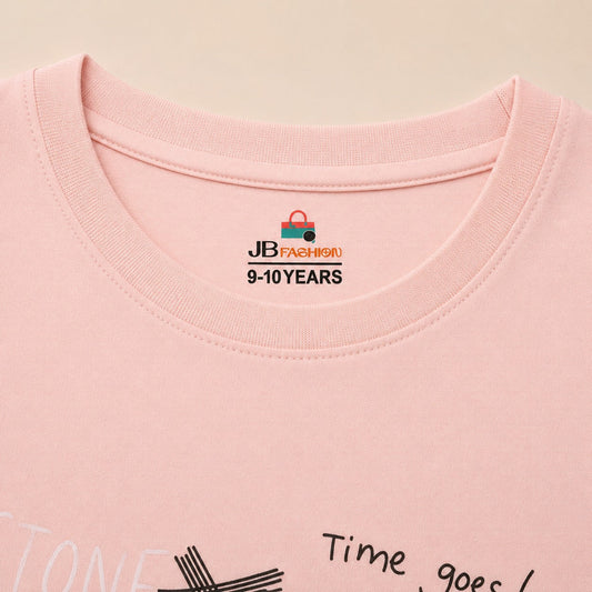 Cute Bear Graphic Printed Pink T-Shirt for Boys - kids clothing by New Outfit Pakistan - image 3