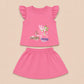 Baby Girls Flutter Sleeve Top & Skirt Set – Cherry Print - kids clothing by New Outfit Pakistan - image 4