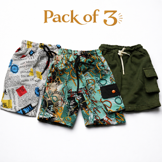 Boys Short Multicolors (China Imported Fabric) JB-EB03