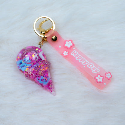 'Happy Day' Ice Cream Resin Keychain  (011)