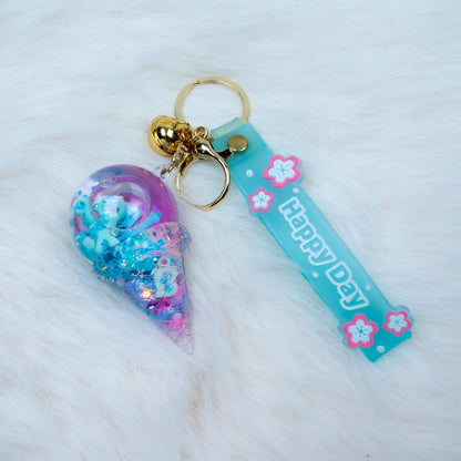 'Happy Day' Ice Cream Resin Keychain  (011)