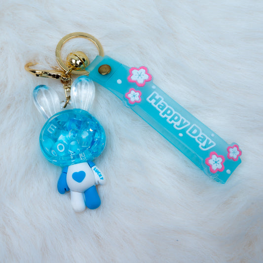 'Happy Day' Shaker Rabbit Keychain - kids clothing by New Outfit Pakistan