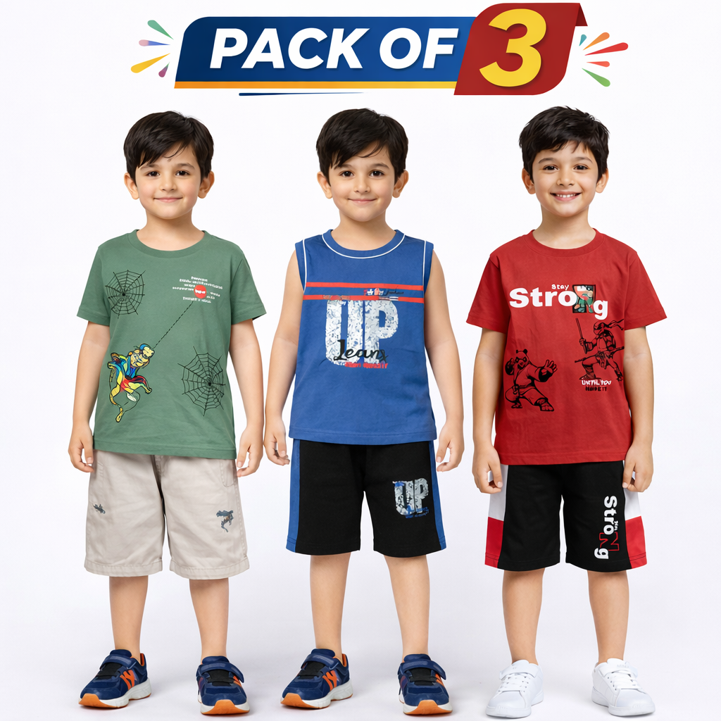 Boys Pack of 3 Suit Set (JB-EB01)